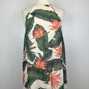 Show Me Your Mumu Paradise Found Gomez Tropical Mini Shift Halter Dress Size XS